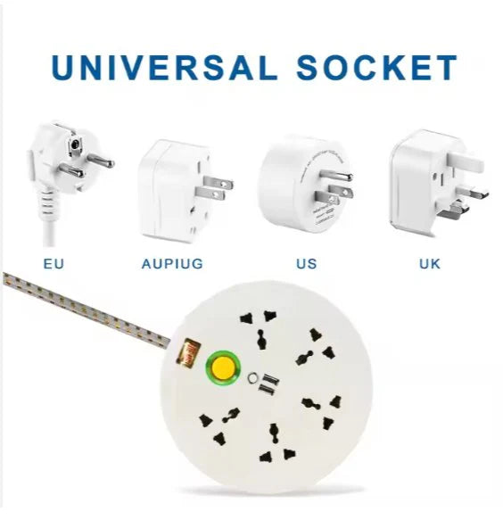 5 Outlet 2 USB With Switch