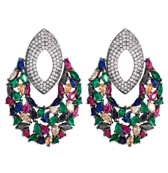 Zirconia Claw Necklace Set