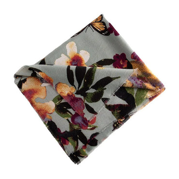 Artificial Cashmere Scarf Female Plant Print Fashion Commuter