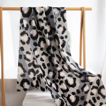 Cashmere-like Leopard Print Scarf Shawl Fashion All-matching