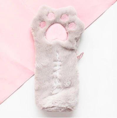 Cute Plush Cat's Paw Bag