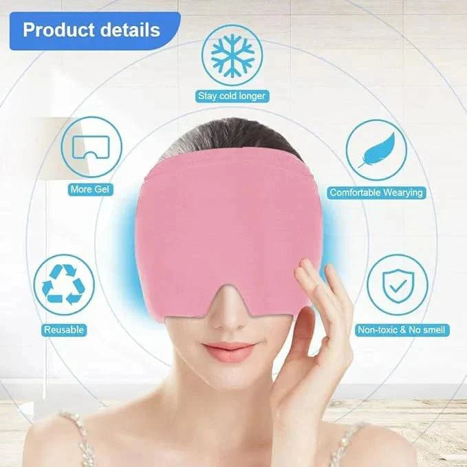 Gel Ice Covered Instant Headache Relief Mask