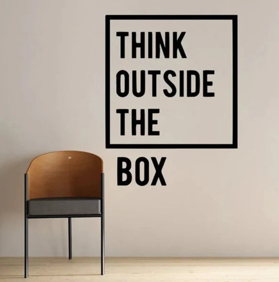 Think Outside the Box Wall Art