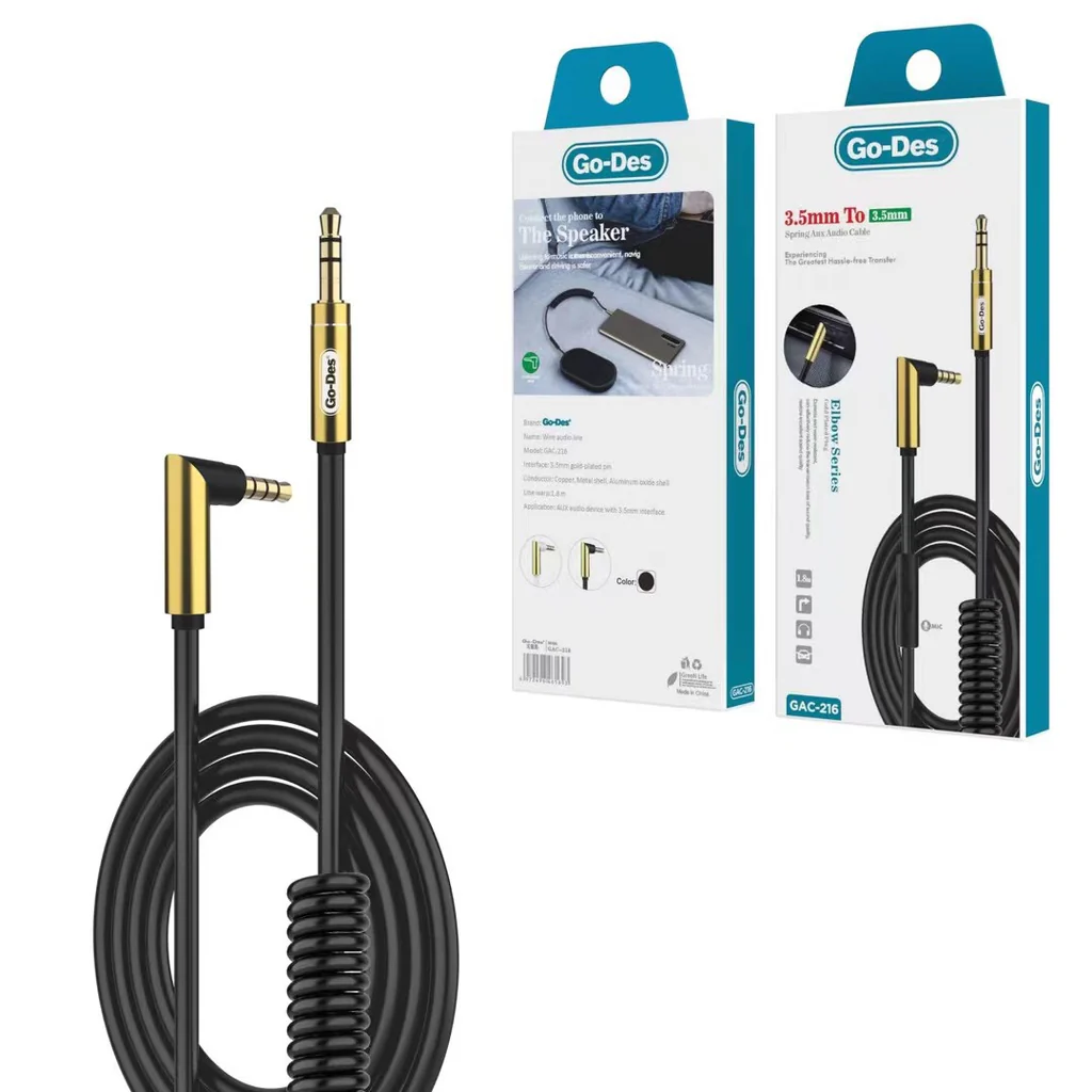 Spring AUX Audio Cable - RashidExpress