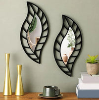 2 Pcs Small Mirror Wall Decor