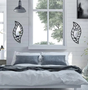 2 Pcs Small Mirror Wall Decor