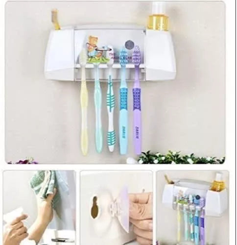 Wall Mounted Tooth Brush Rack Holder - RashidExpress