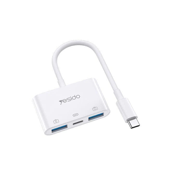 Dual-USB 3.0 to Type-C OTG Adapter