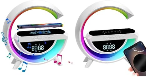 Digital Led Wireless Charger Speaker - RashidExpress