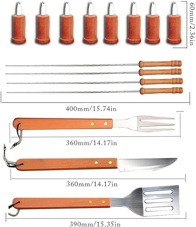 BBQ Wooden Handle Tools - RashidExpress