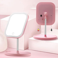 LED Telescopic Makeup Mirror