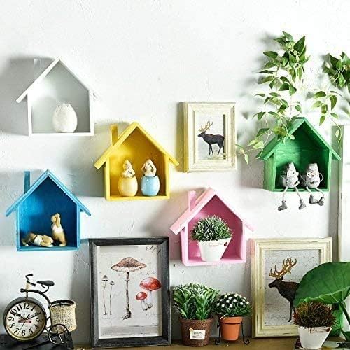 Cabilock Wooden House-Shaped Wall Storage Shelf Display Box - RashidExpress