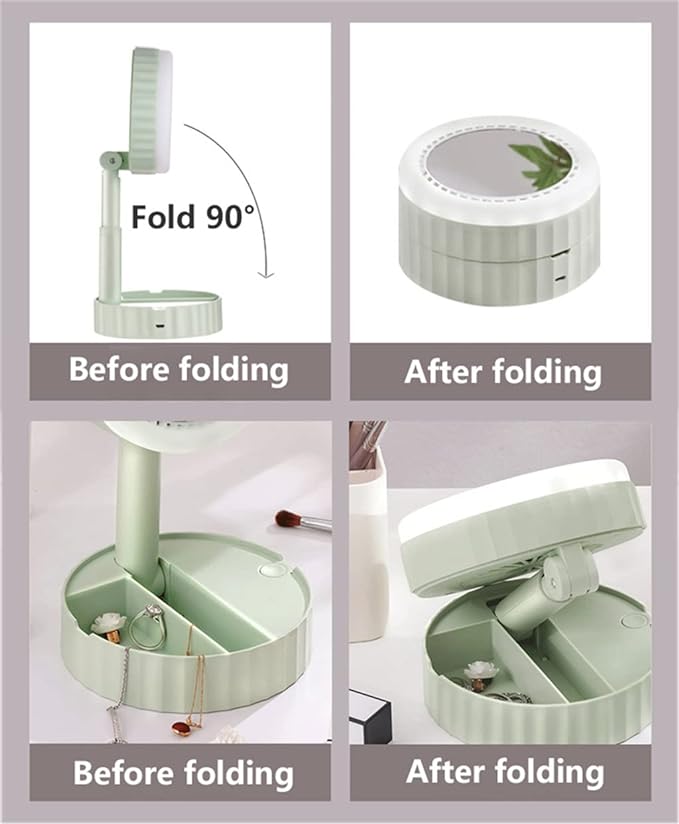 Mirror Folding Fan Light - RashidExpress