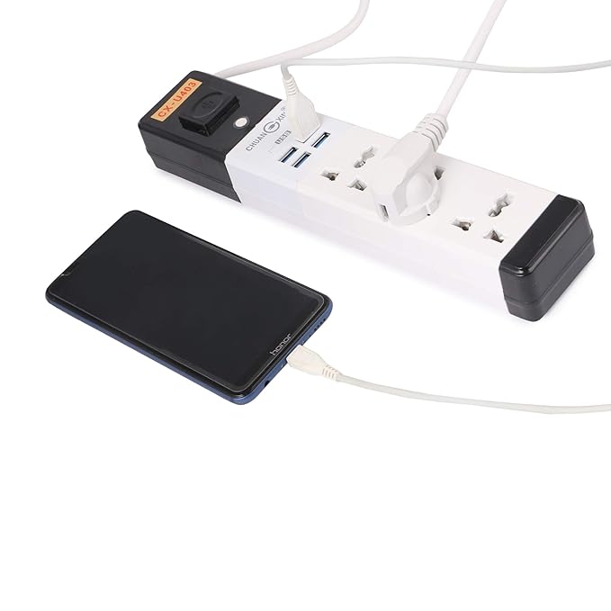 Smart 3 Sockets 4 USB Port - RashidExpress