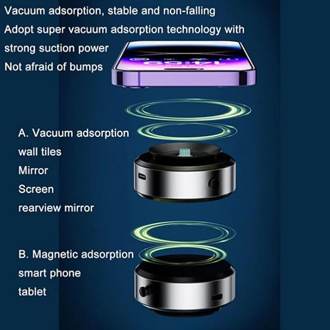 Vacuum Suction Phone Holder