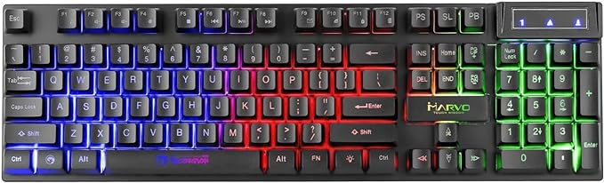 Rainbow Gaming Keyboard & Mouse - RashidExpress