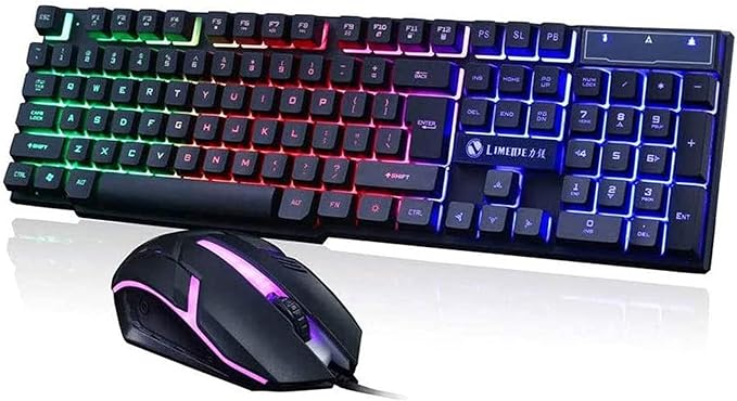 Rainbow Gaming Keyboard & Mouse - RashidExpress