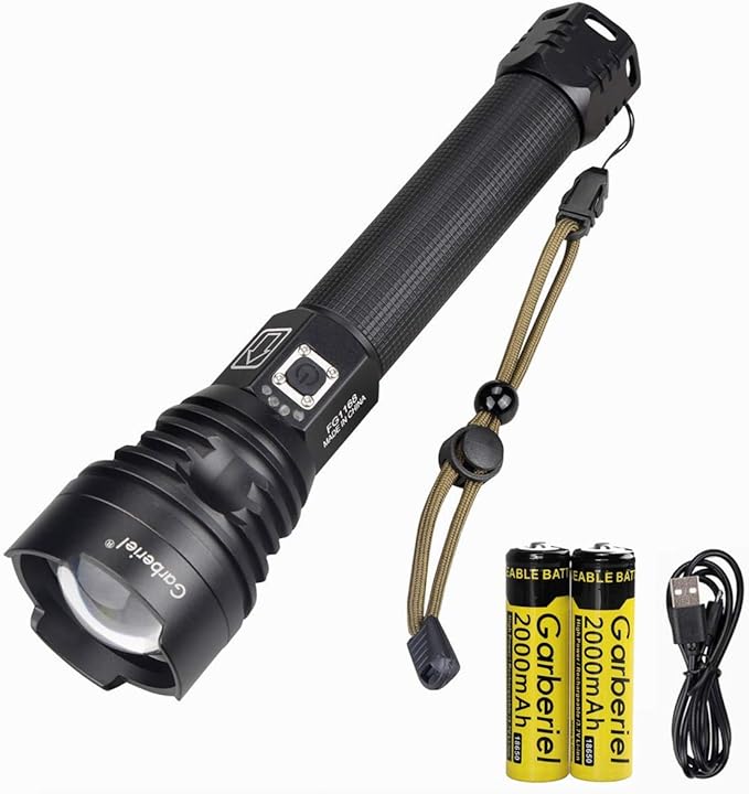 P90 LED Rechargeable Laser Flashlight - RashidExpress