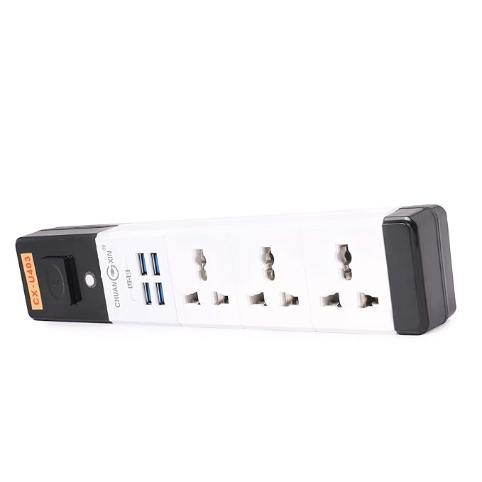 Smart 3 Sockets 4 USB Port - RashidExpress