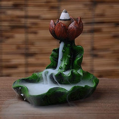 Leaf Shaped Backflow Incense Burner - RashidExpress