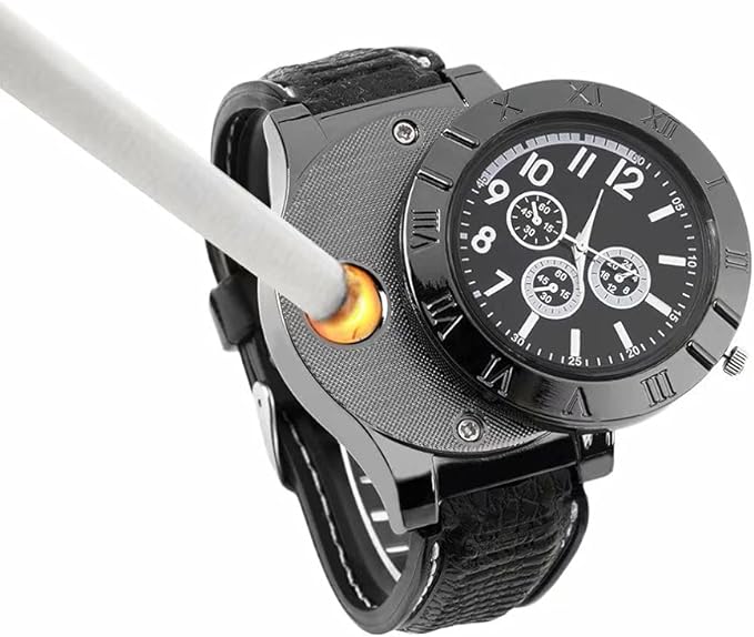 New Military USB Lighter Watch Men's - RashidExpress