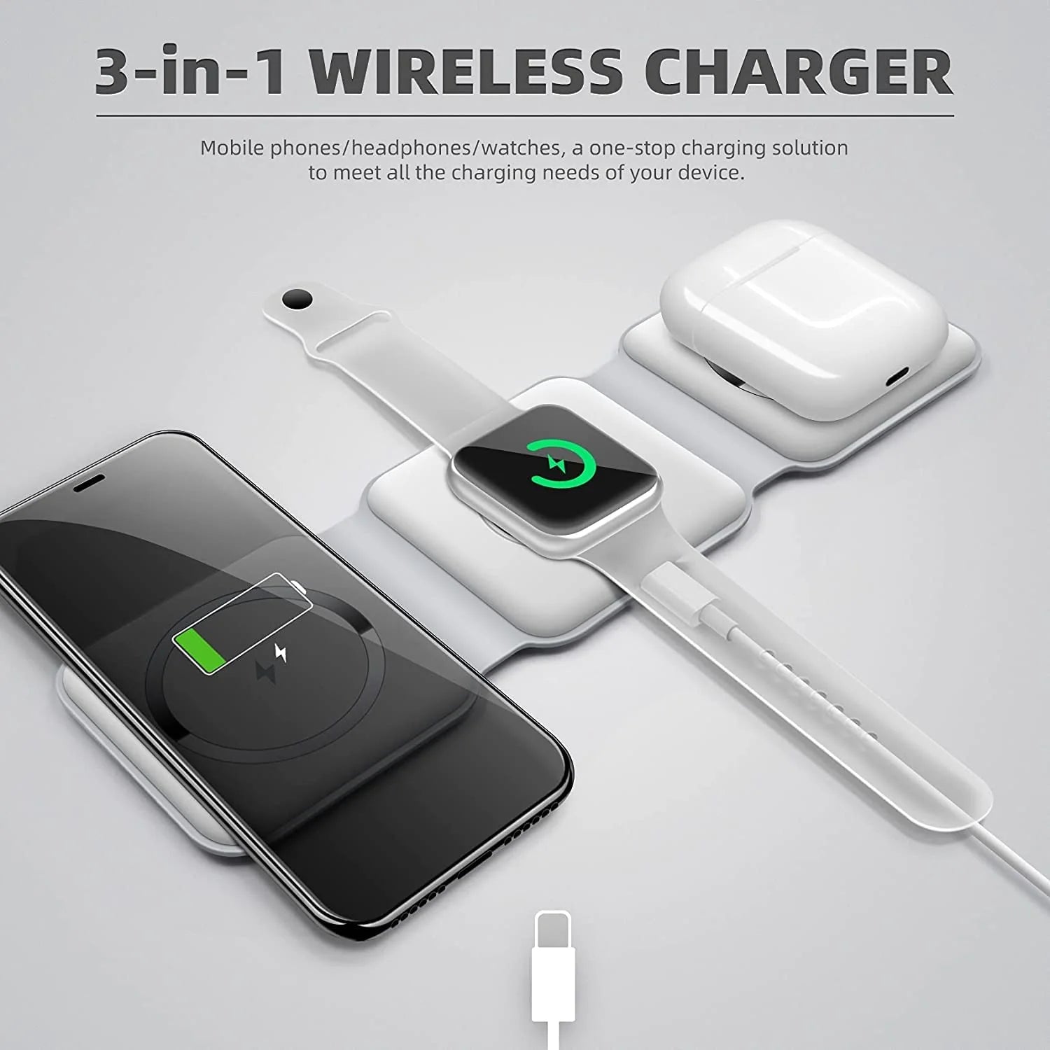 3-in-1 Wireless Charging Pad - RashidExpress