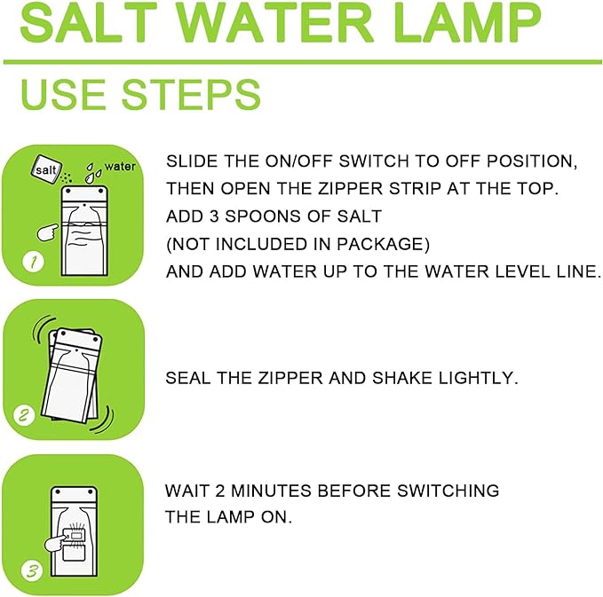 Salt and Water LED Lamp - RashidExpress