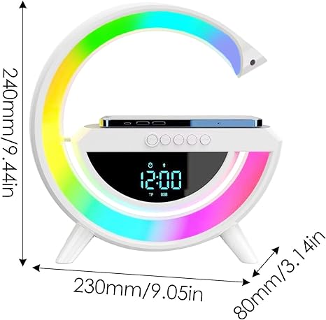 Digital Led Wireless Charger Speaker - RashidExpress