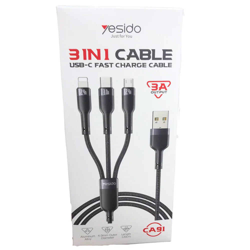 3-in-1 Data Cable - RashidExpress