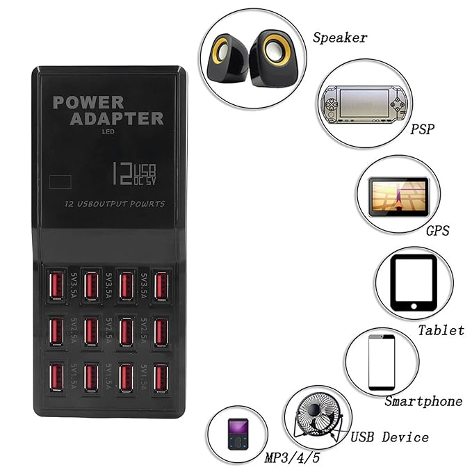 12 Port USB Charger - RashidExpress