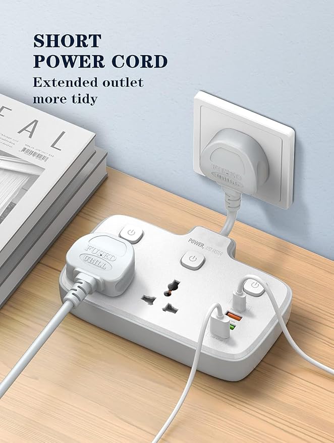 Power Strip 2 Sockets - RashidExpress