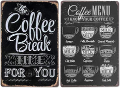 Coffee Break Metal Tin Sign - RashidExpress