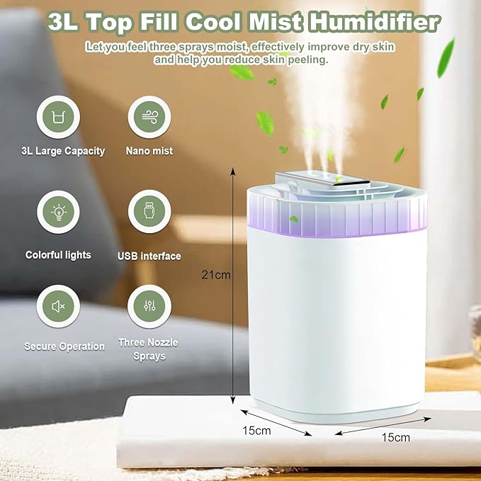 3L High Air Humidifier - RashidExpress