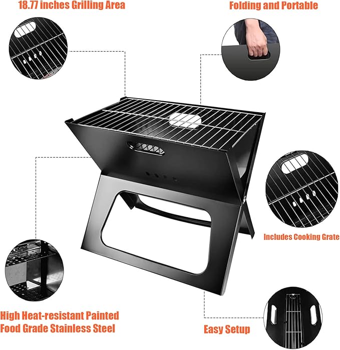 Foldable Charcoal Grill