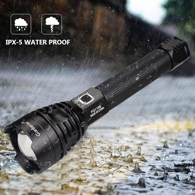 P90 LED Rechargeable Laser Flashlight - RashidExpress