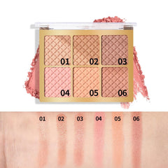 6 Color Square Face Palette (Pack of 3) - RashidExpress