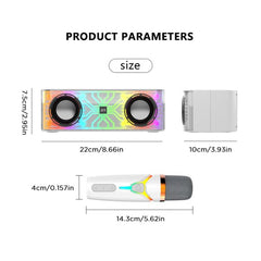 Karaoke Colorful Wireless Speaker - RashidExpress