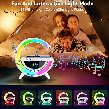 Digital Led Wireless Charger Speaker - RashidExpress