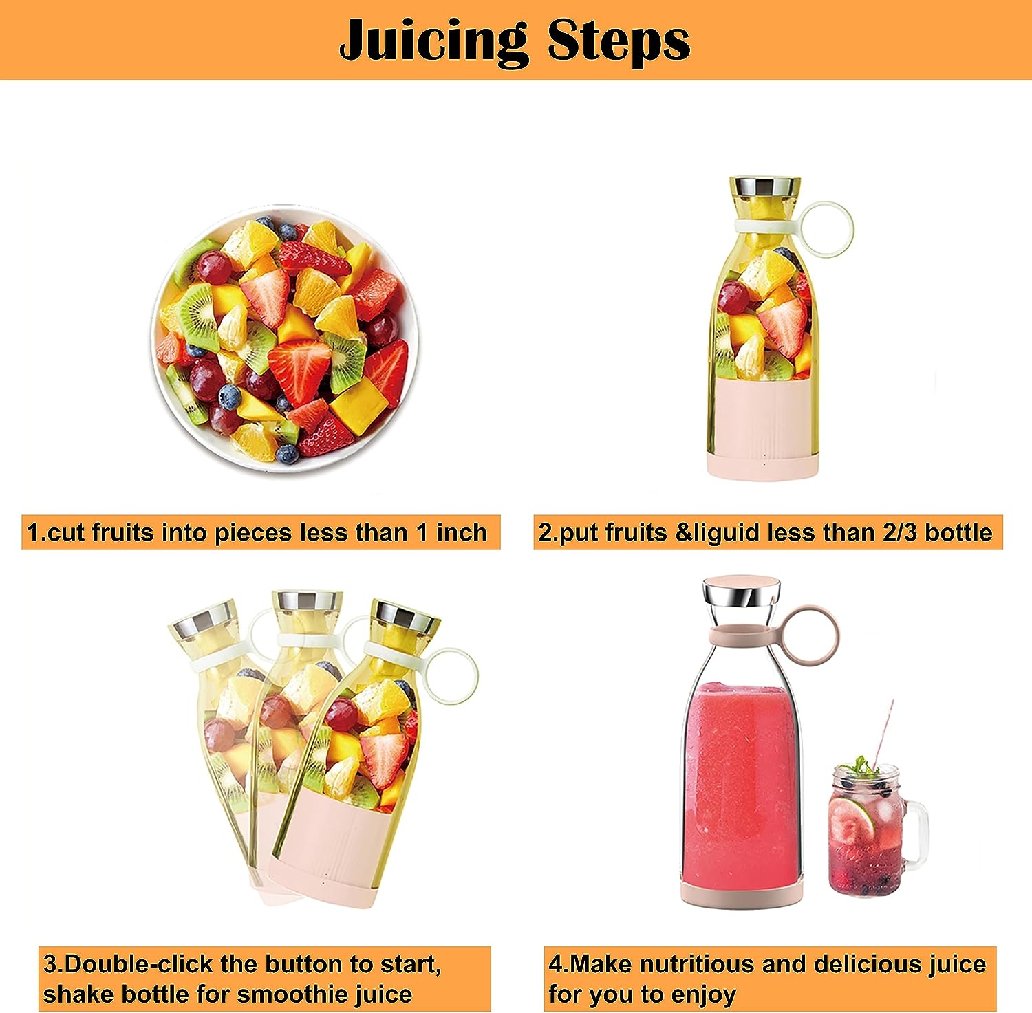 Portable Juicer Bottle - RashidExpress