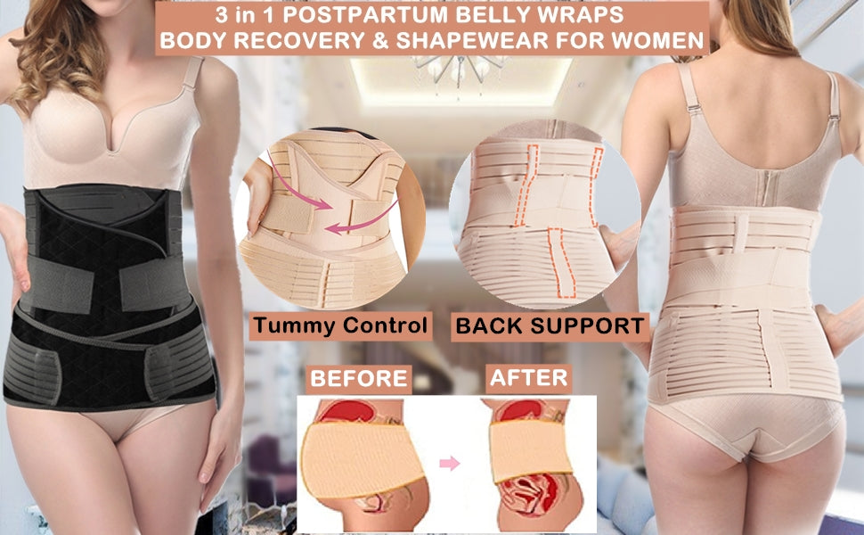 3-in-1 Abdominal & Back Support Belt - RashidExpress