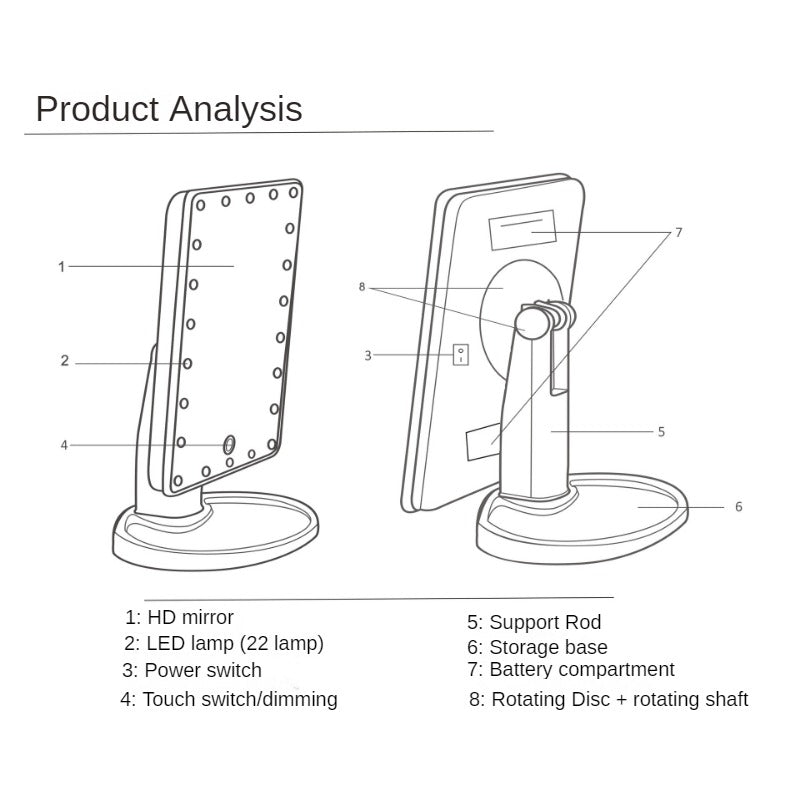 Large LED Mirror - RashidExpress