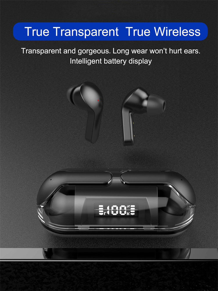 Crystal Wireless Earphones - Transparent Air 33 - RashidExpress