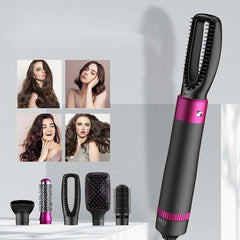 Hot Air Brush: Dry, Style, and Volumize with Ionic Technology (5-in-1) - RashidExpress