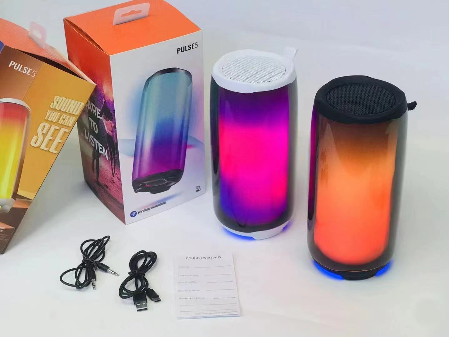 Pulse 5 Wireless Speaker RGB Lighting