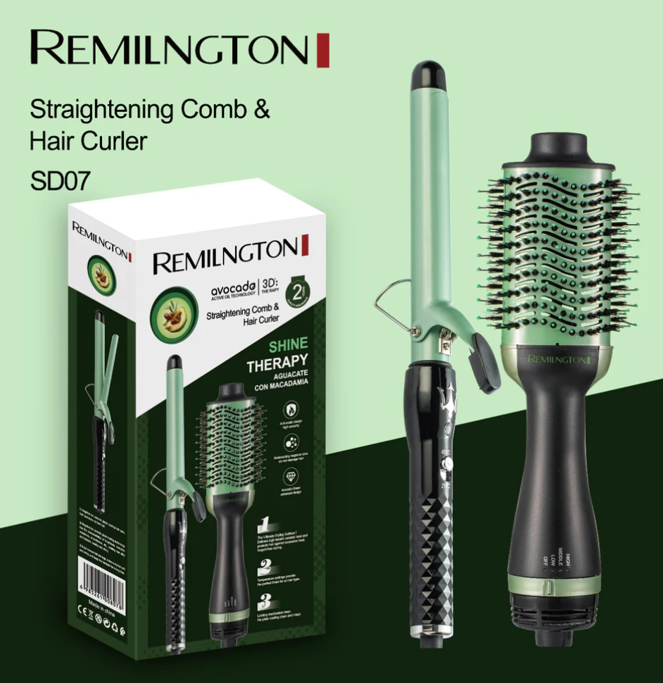 Straightening Comb & Hair Curler - RashidExpress