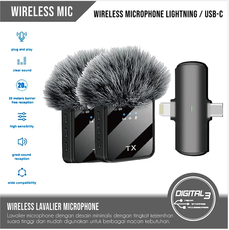 Wireless Lavalier Microphone - RashidExpress