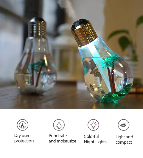 Colorful Lamp Humidifier - RashidExpress