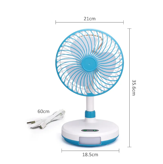 Desk Rechargeable Fan WD-219 - RashidExpress