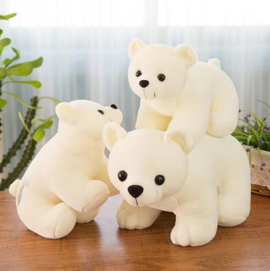 White Polar Bear Stuffed Plush