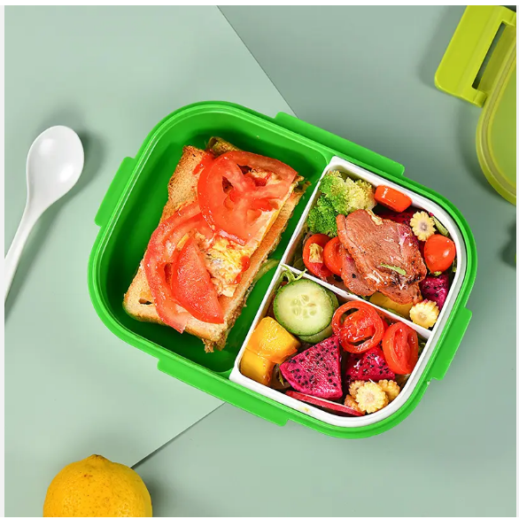 Grid Lunch Box With Water Bottle - RashidExpress